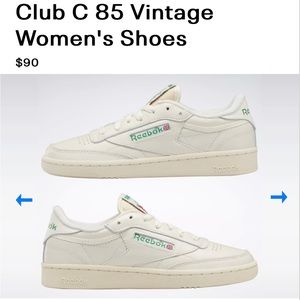 REEBOK Club C 85 Model Vintage Womens Shoes